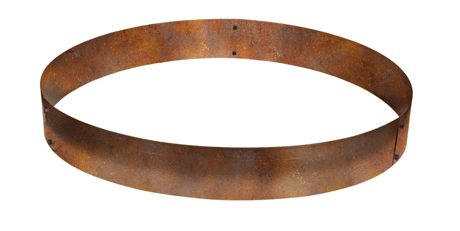 Bordures rondes en acier Corten, ø 100 cm - hauteur 14 cm (2 pièces) - 3