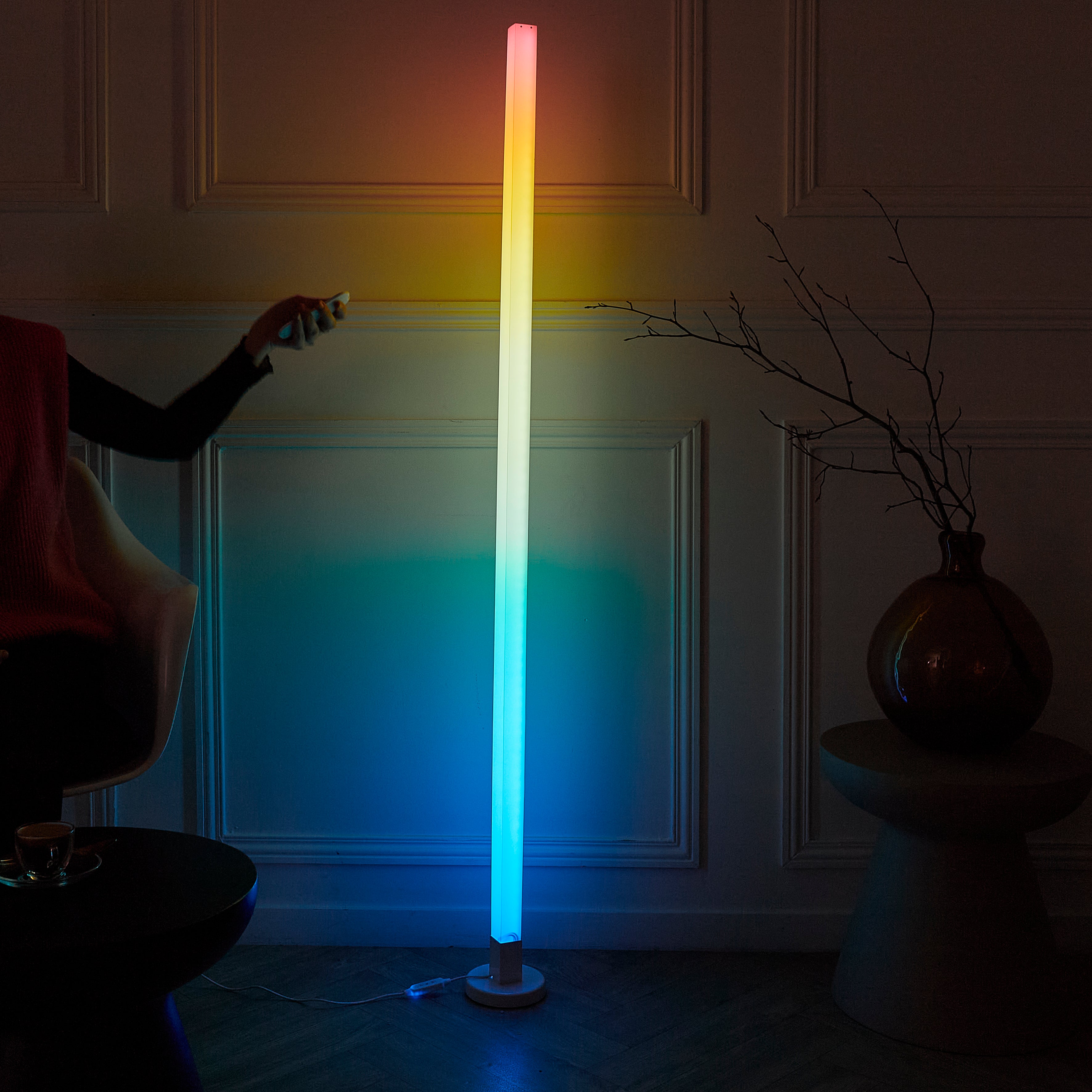Tube LED - HOME DECO FACTORY - 151 cm - Multicolore - Télécommande ...