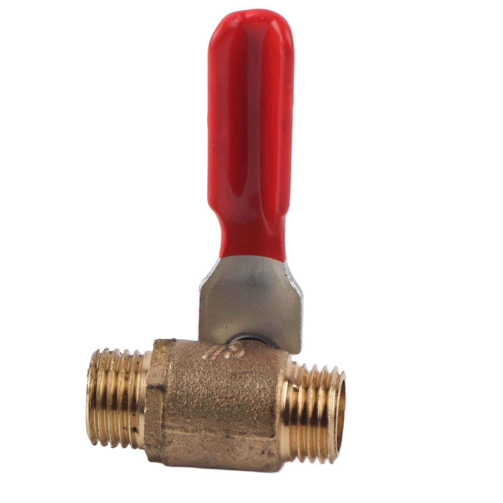 Lot de 5 vannes à boisseau sphérique à double filetage mâle G1/4 en laiton pour compresseur d'air - 9
