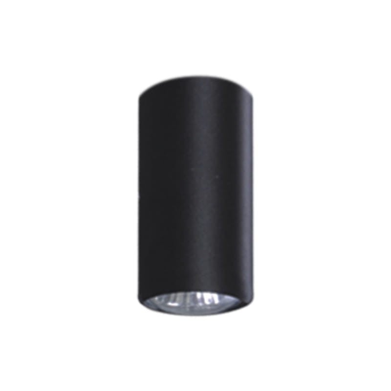 Reflektor sufitowy spot natynkowy Mile okrągły czarny 1xGU10x50W wym: 6 x 5 cm metal Kaja