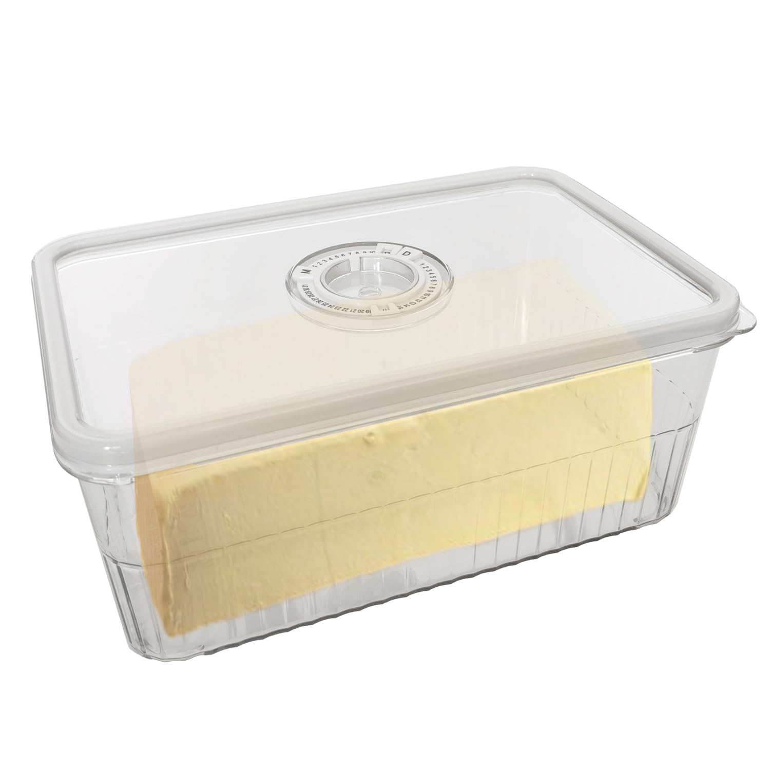 Boîte à fromage avec minuterie scellée domestique, couleur transparente ...