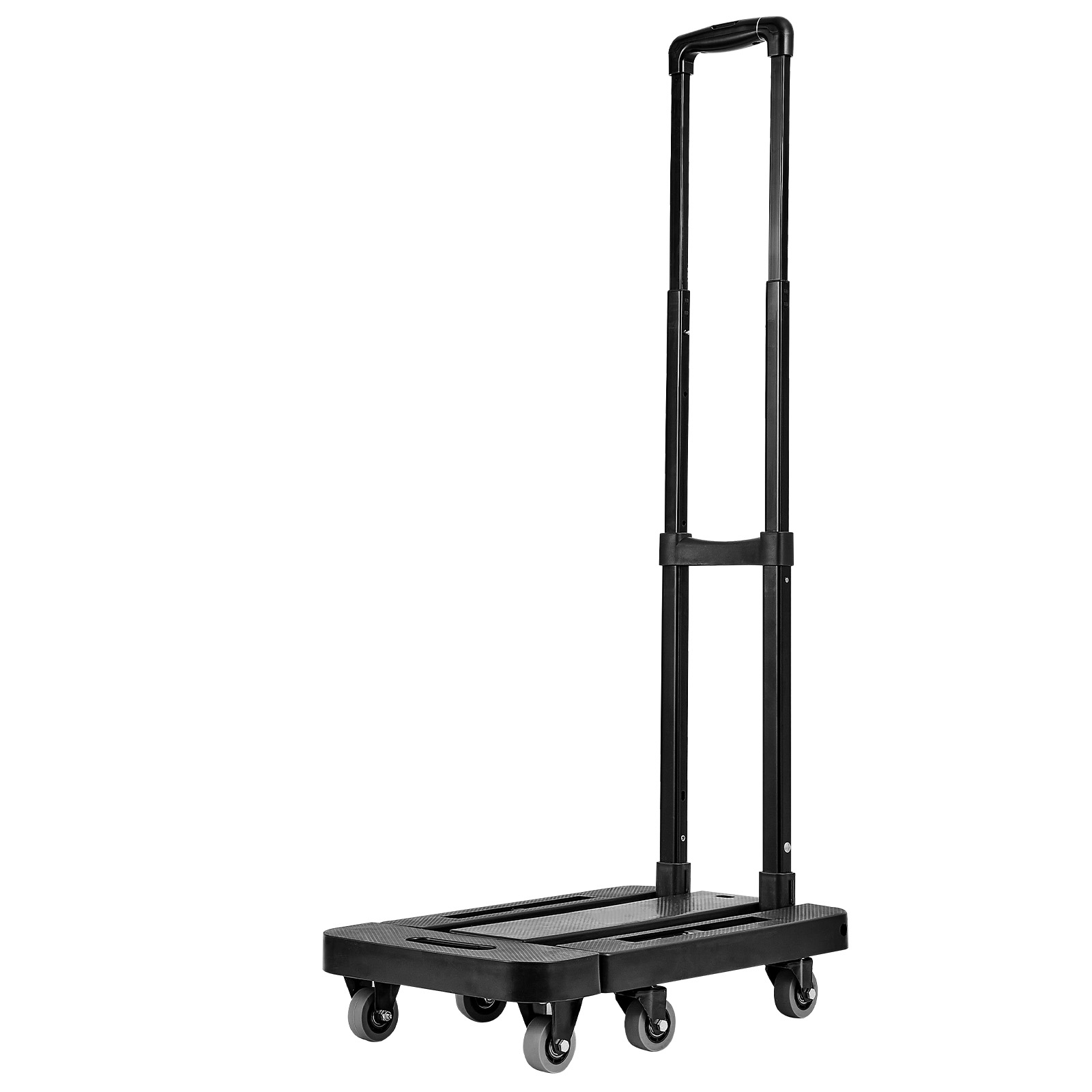 Carrinho mão dobrável SucceBuy com 6 rodas, carga 226,8 kg, com 2 cordas elásticas e base extensível, para mudanças, transporte em aeroportos - 8