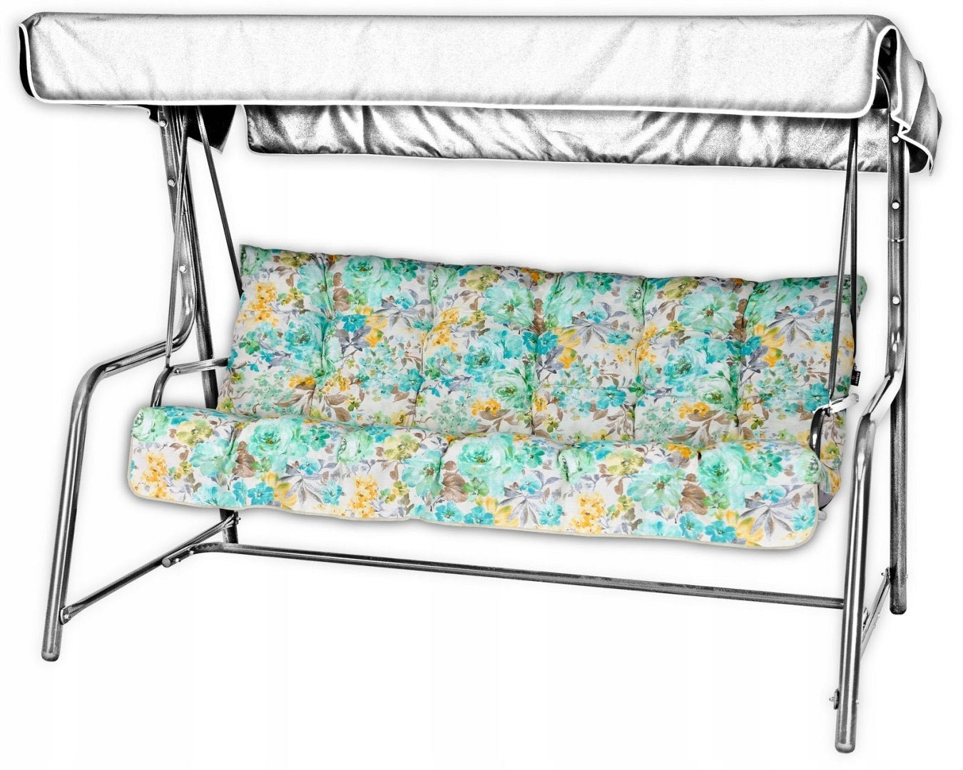 Poduszka na huśtawkę ogrodową AMPO 135 cm beżowy niebieski 1 szt.