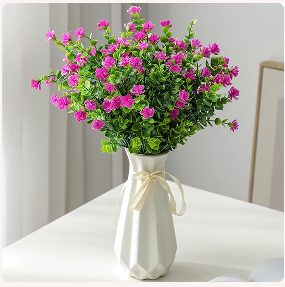 Vaso de cerâmica estilo origami com fita, 20 cm de altura, vaso de flores artístico em estilo geométrico para decoração de interiores moderna. - 4