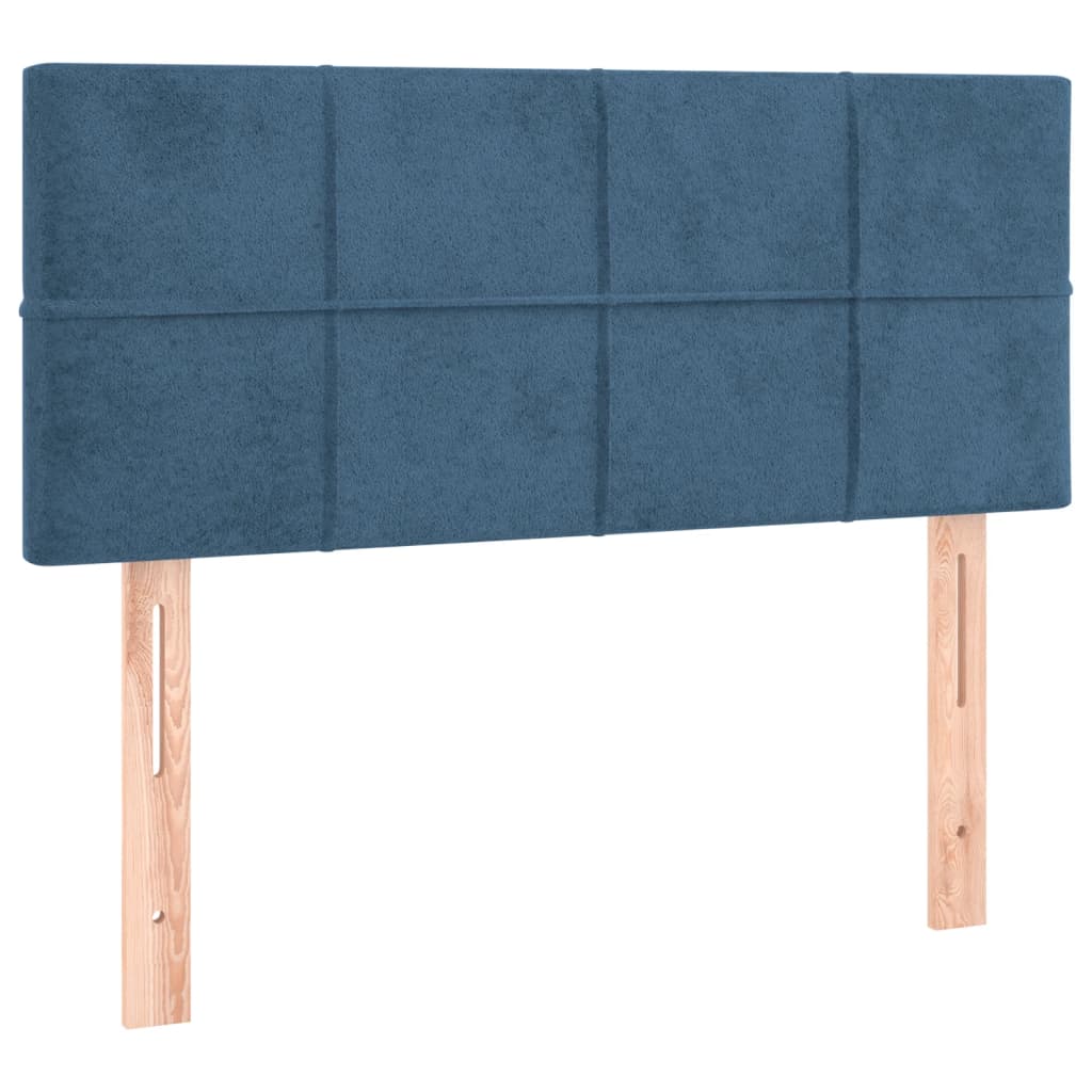 Testiera per letto | decorazione murale blu scuro 80x5x78/88 cm in velluto cfw26799 cfw26799