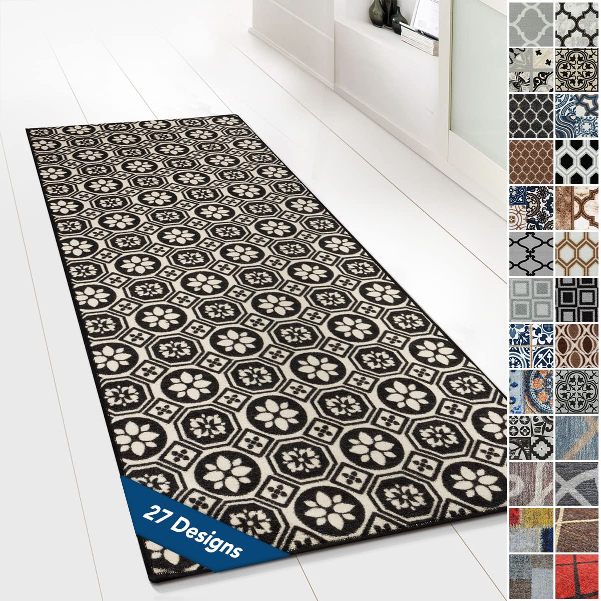 Supp // Tapis Ornement Vintage Oriental Pour La Cuisine, Le Couloir Et Le Salon 80 X 400 Cm Newport 91978497