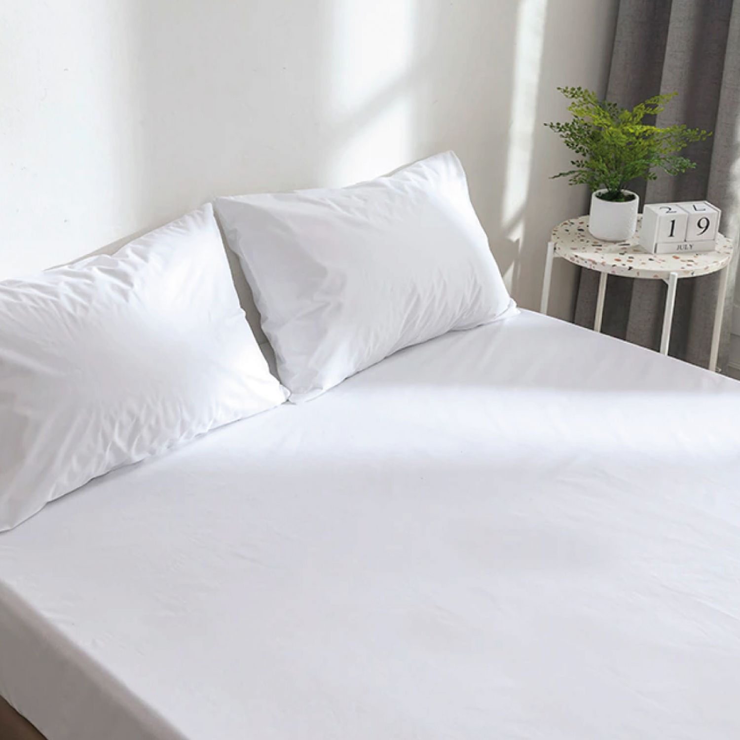 Alèse, protège matelas imperméable et respirant - Coton et TPU - 140 x 200 cm - Blanc - Vivezen - 4