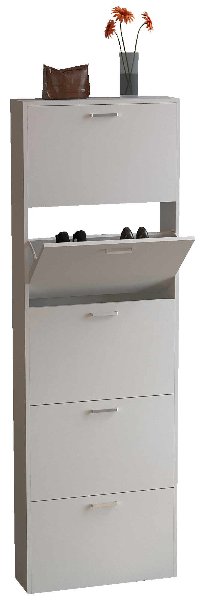 Szafka na buty Sulos Biały W. 179 x S. 59 x G. 17 cm