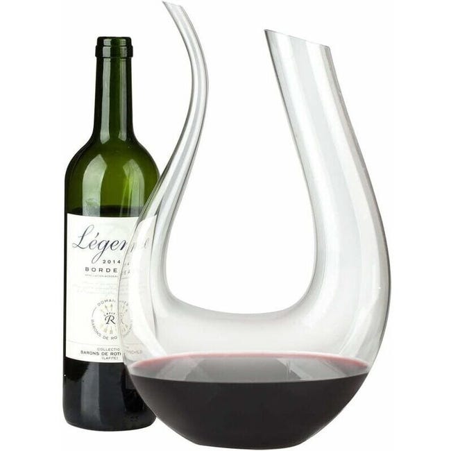 Carafe à vin décanteur en verre moulé | Ma Cabane Vintage Carafe à vin décanteur en verre moulé | Ma Cabane Vintage