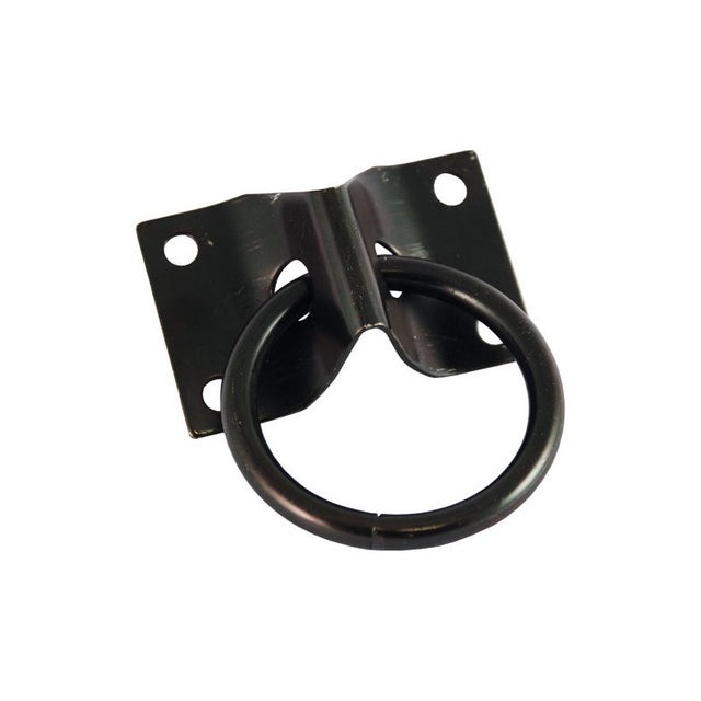 PLATINE ANNEAU AC.ZING.NOIR 70X45MM CHAPUIS - 8907ZN