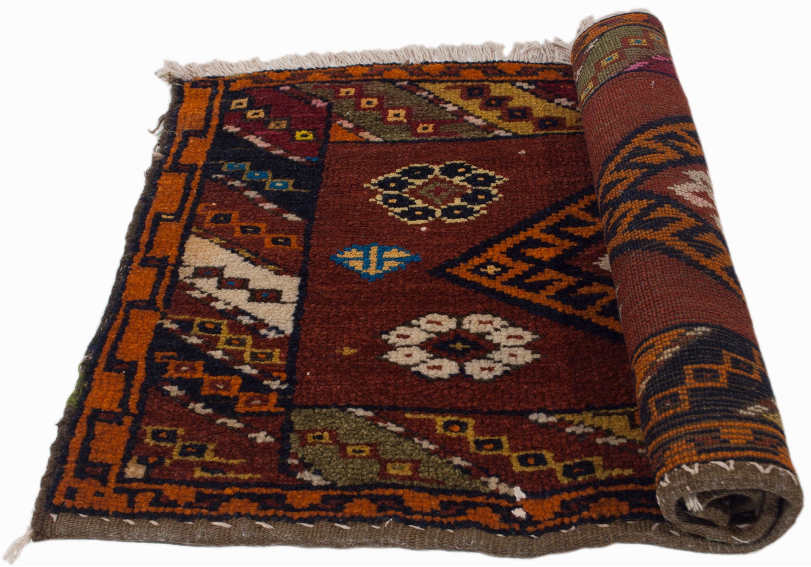 Oryginalny ręcznie robiony orientalny dywan, wymiary: 108X58 CM z certyfikatem autentyczności
