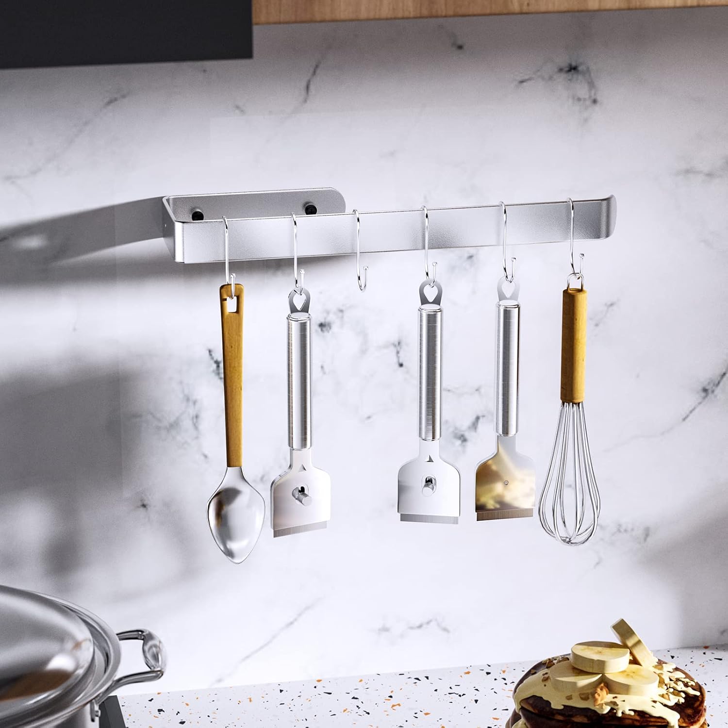 Profesjonalny skrobak do płyt ceramicznych z 14 metalowymi ostrzami wymiennymi, skrobak do płyt indukcyjnych, skrobak do szkła, do czyszczenia ku - 5