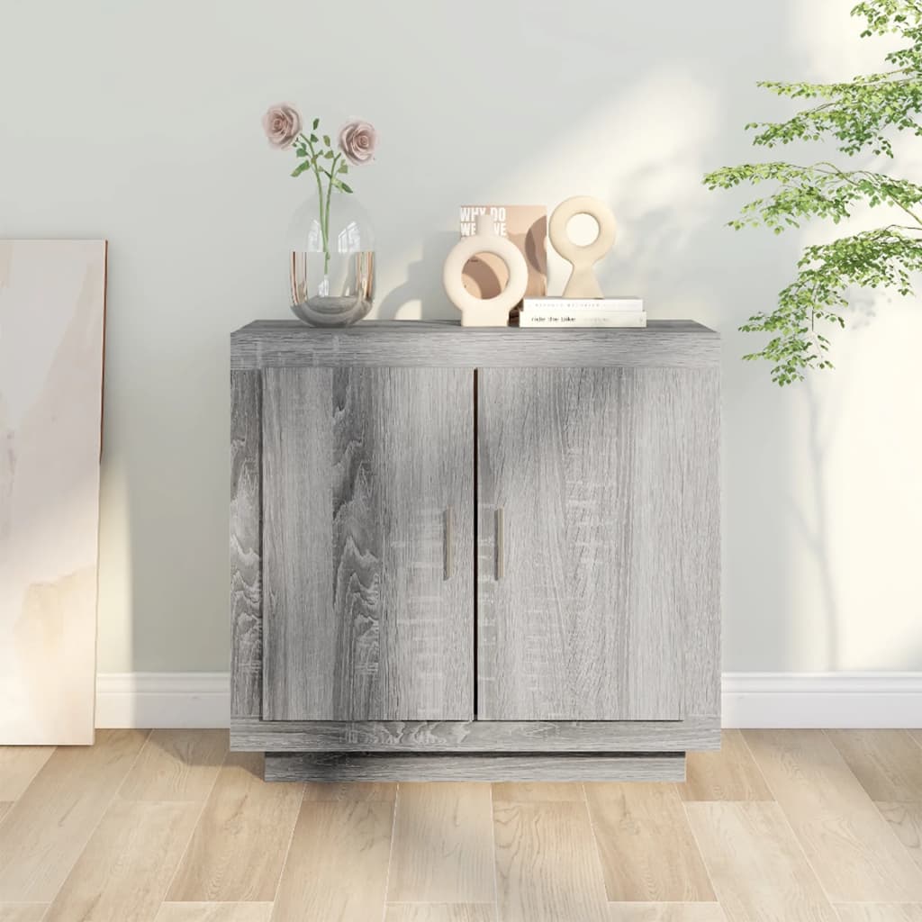 Buffet Sonoma gris 80x40x75 cm Bois d'ingénierie - 3