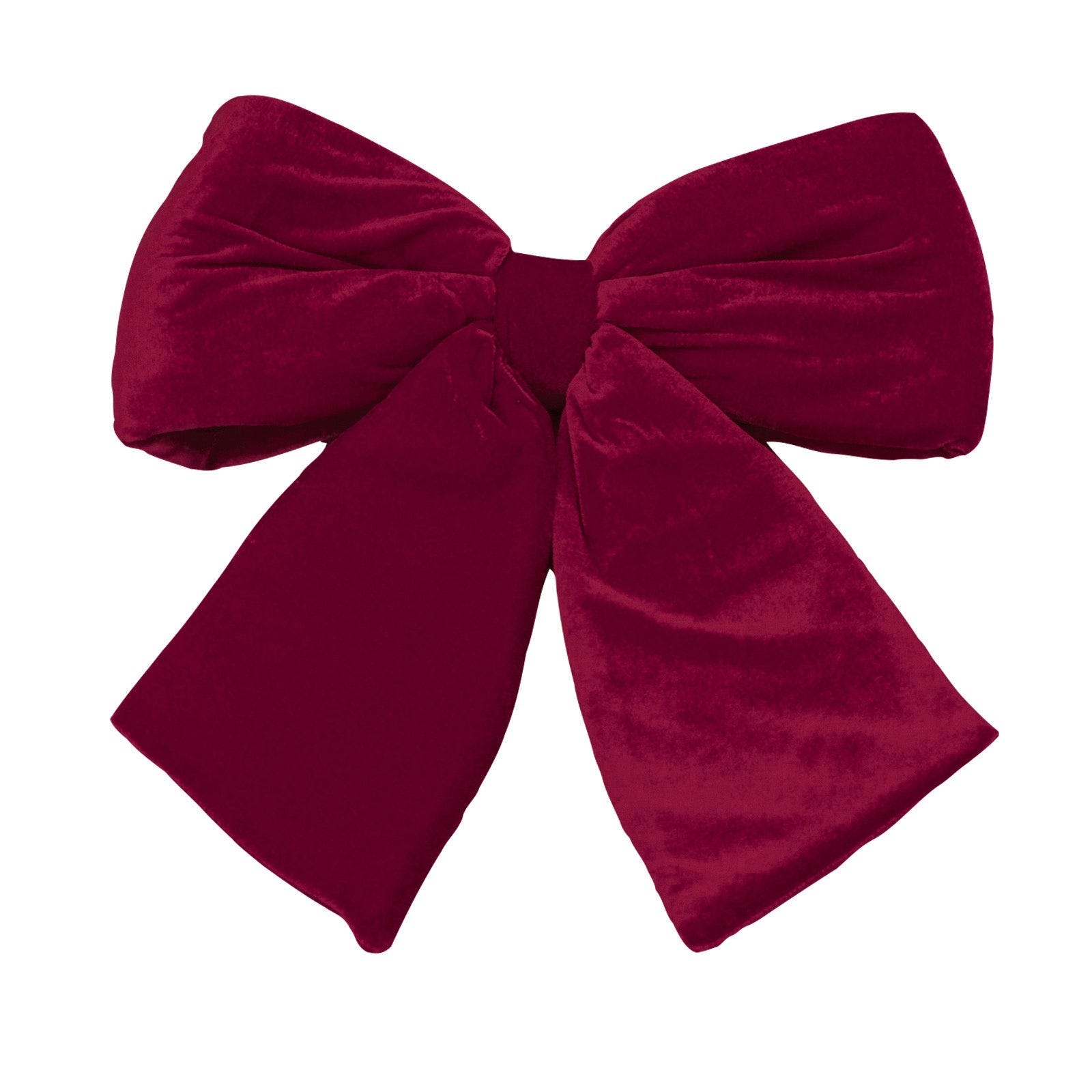 Fiocco Natalizio In Velluto Imbottito - Decorazione Shabby Chic Per Albero E Porta - Foto 9