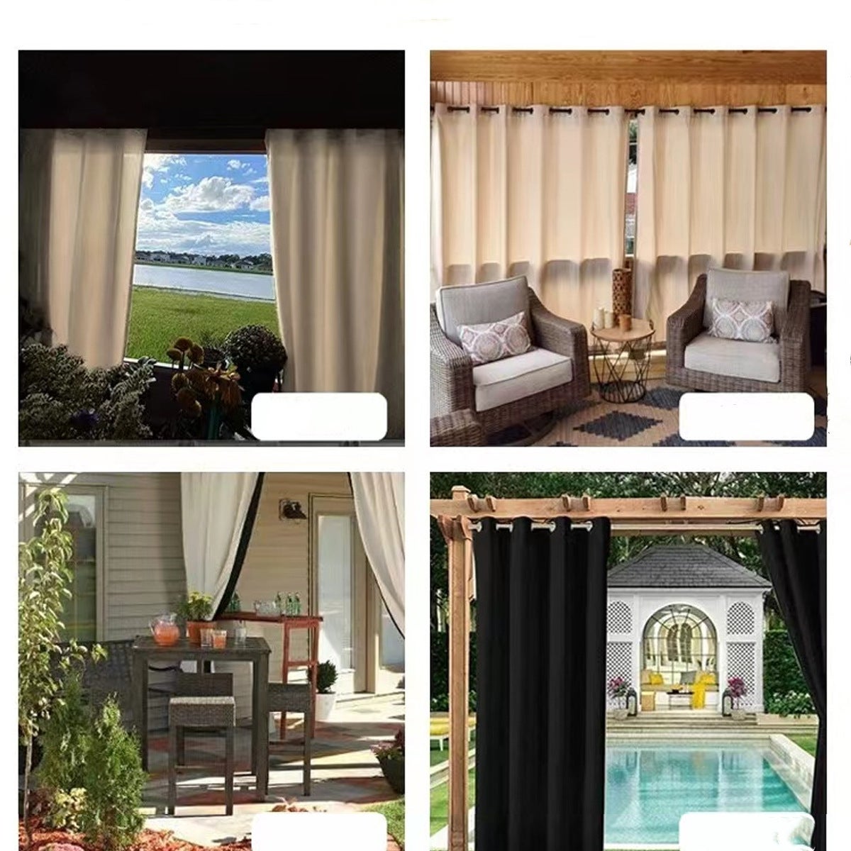 Tenda da esterno impermeabile per patio, pergolato S - 6