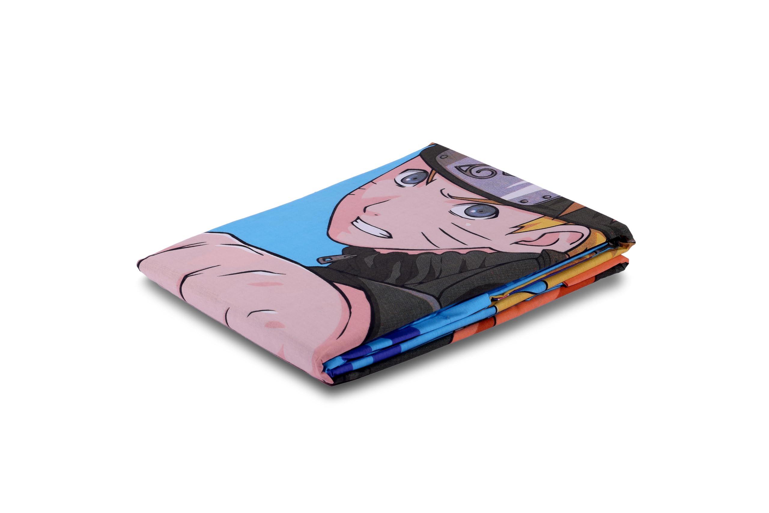 hermet Naruto, Set Lenzuola Letto Singolo, Completo Letto Singolo, Lenzuolo Sopra, Lenzuolo Con Angoli, Federa, 100% Cotone, Prodotto Ufficiale - 3