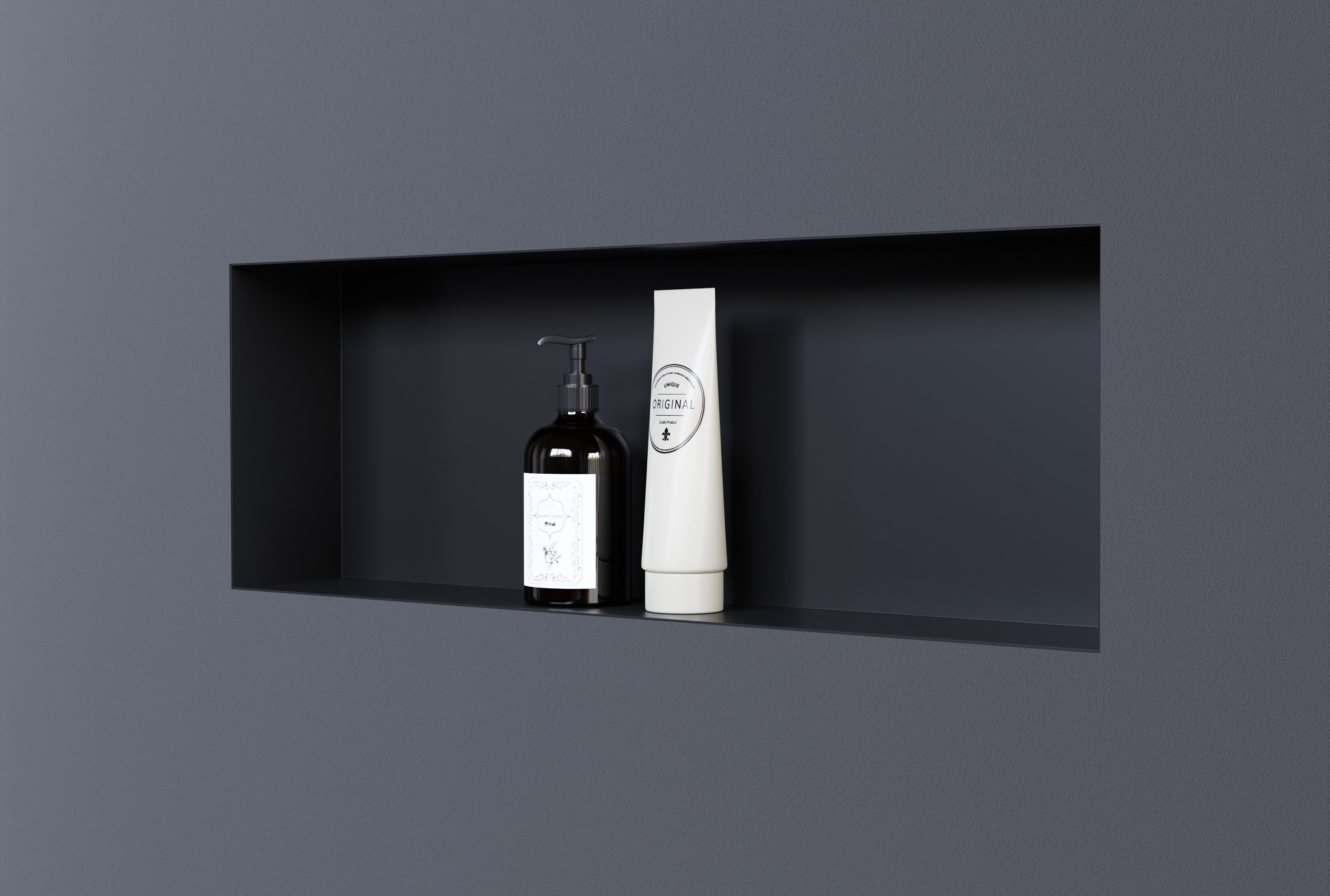 Julymoda Niche De Douche Encastré 30 X 60 X 10 Cm Niche Murale Sans Cadre En Acier Inoxydable 304 Revêtement Nano étagères Pour Salle De Bain (noir