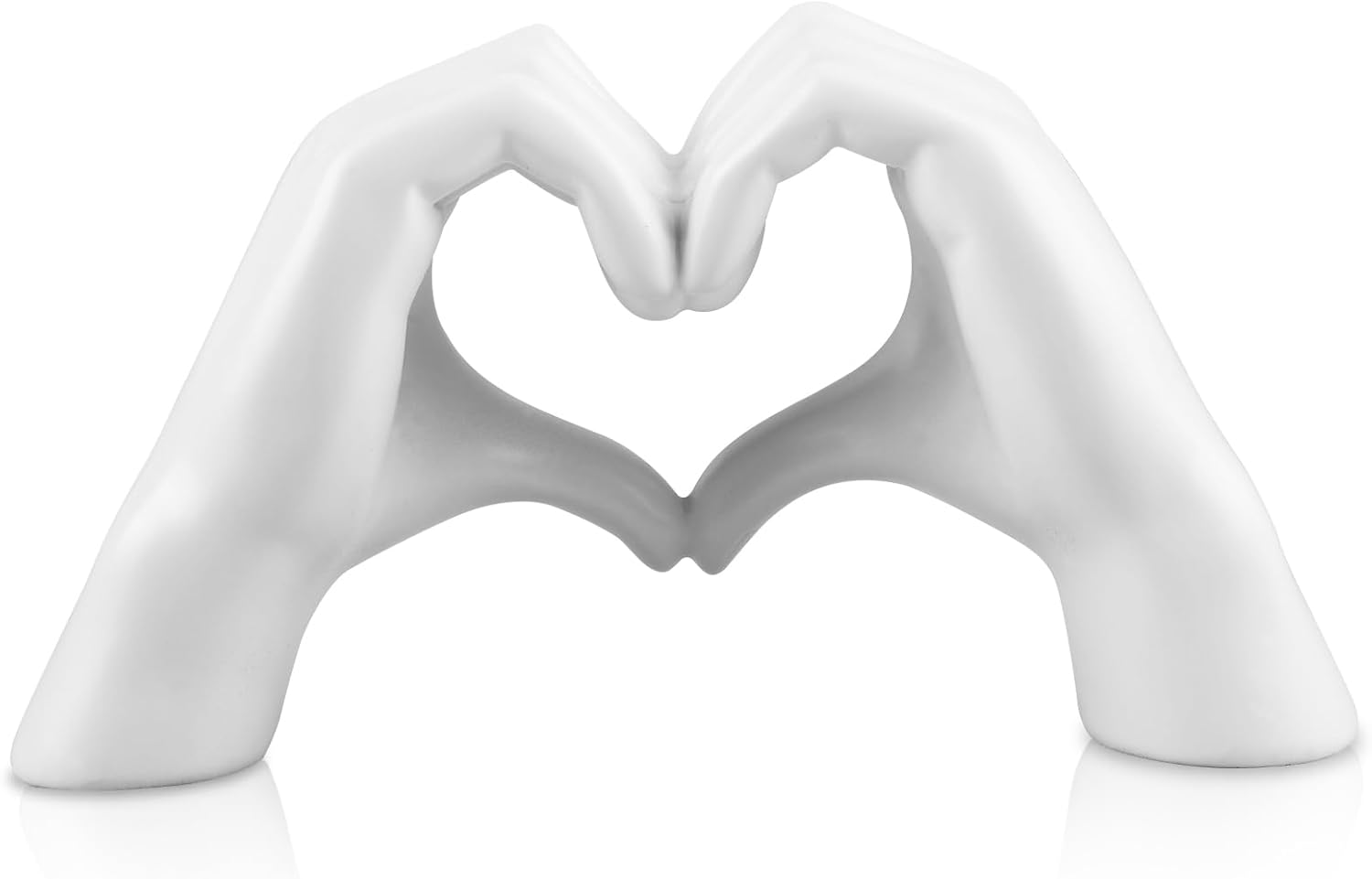 Figurine Coppia Innamorata In Ceramica – Scultura Astratta Bianca E Nera Per Anniversari E San Valentino