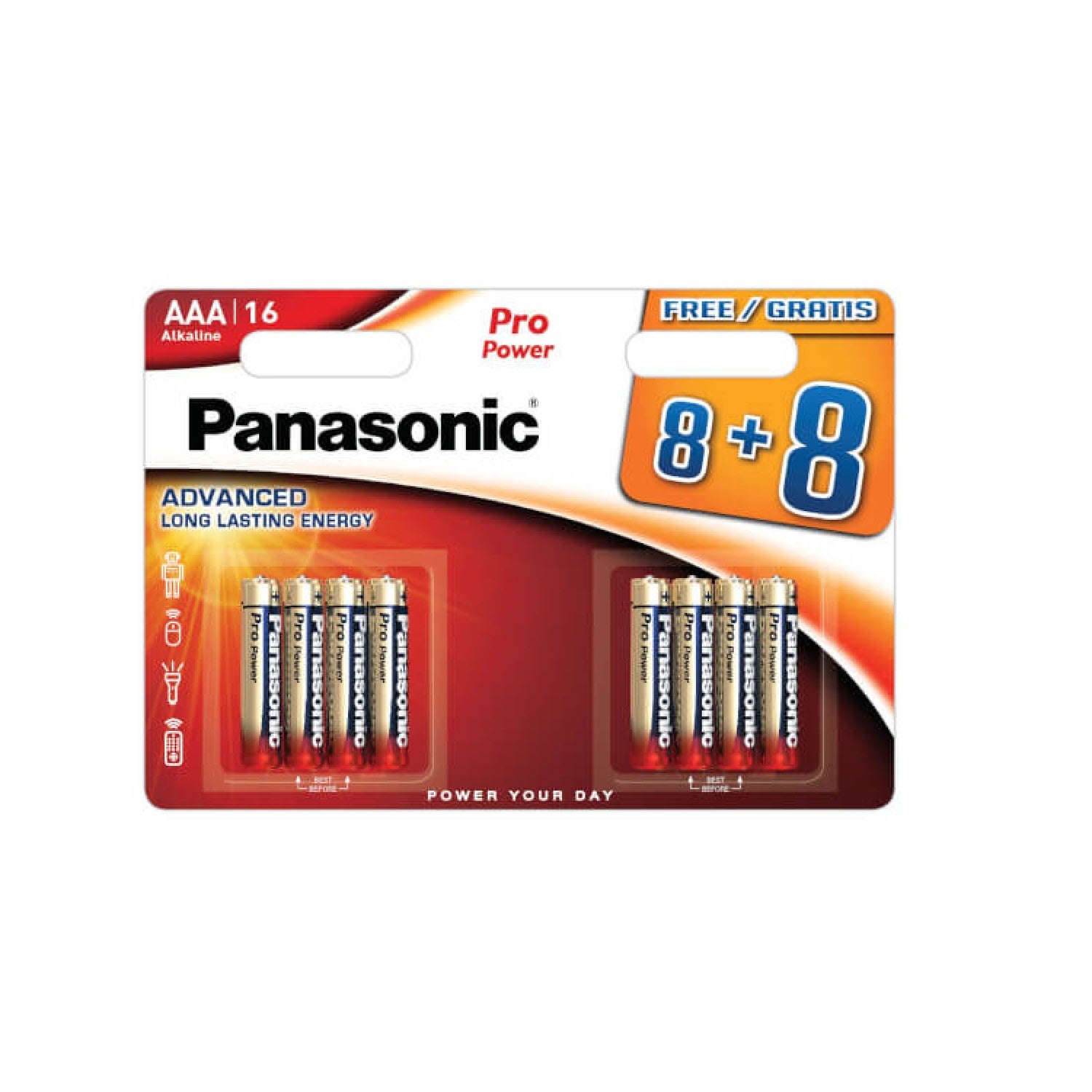 Pack de 16 Piles Alcalines AAA 1,5V LR03PP Pro Power 1.5 V | Leroy Merlin
