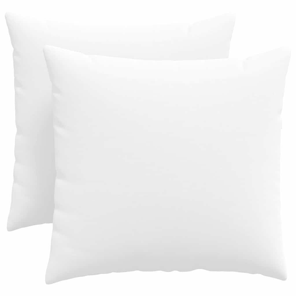Coussins de canapé 2 pcs Blanc 50 x 50 cm tissu vidaXL - 2