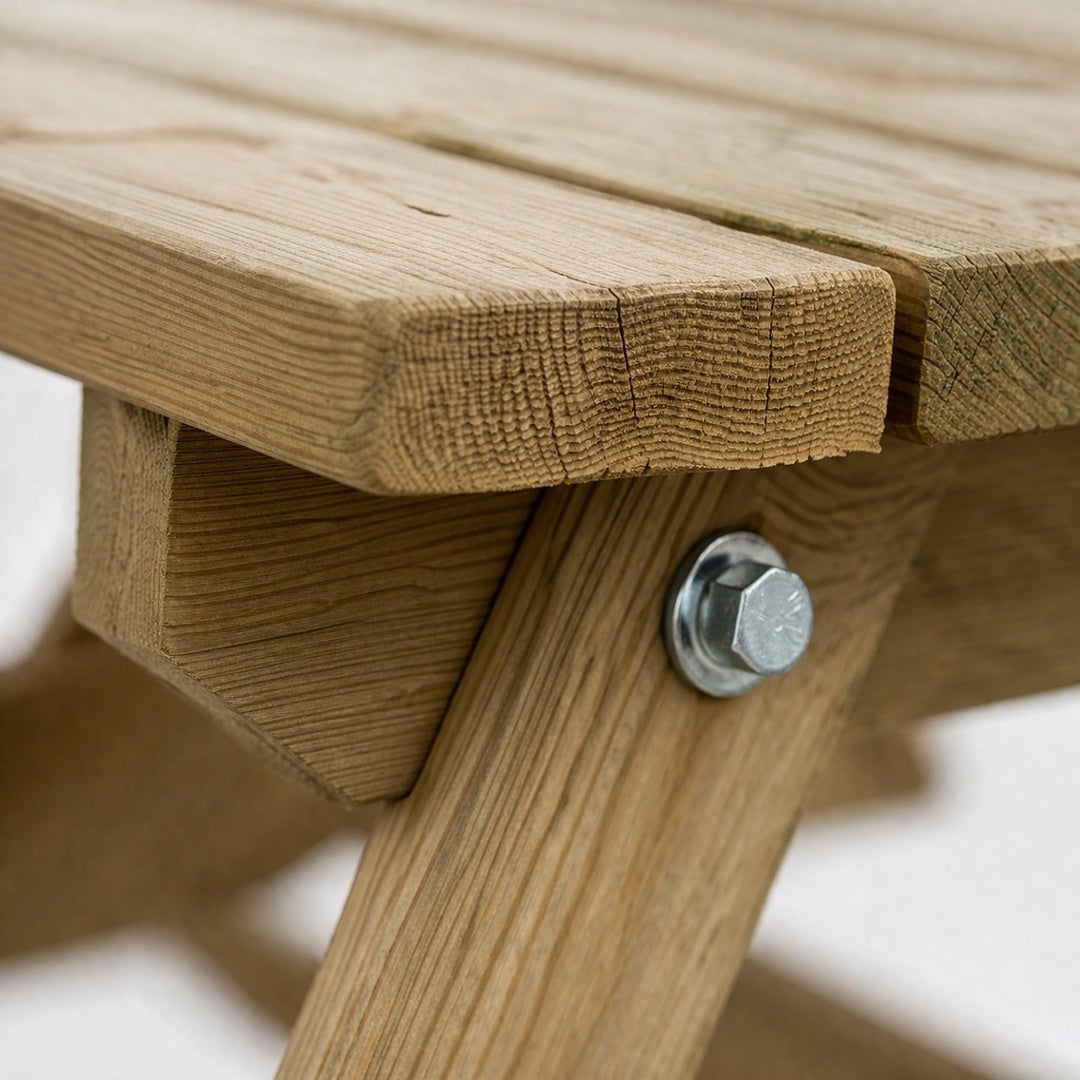 MESA PICNIC MADERA DE PINO 72X172X159 CM - 4