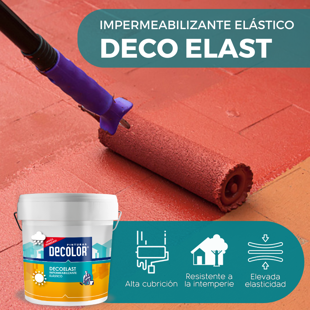 Revestimiento impermeabilizante elástico VERDE para Terrazas, Cubiertas, Tejados, Etc. 15 Litros - 3