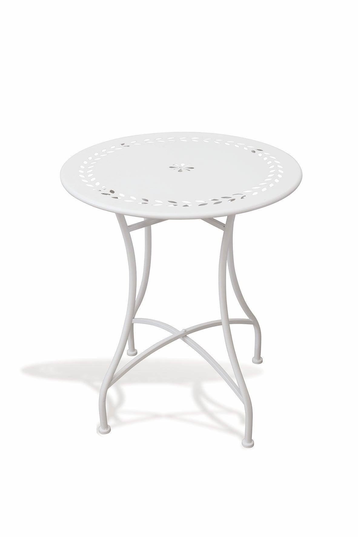 Set tavolo e 2 sedie da esterno in ferro bianco Provence Breakfast - 9