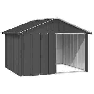 Niche Pour Chien Extérieur GOPLUS – PP Résistant, 75x58x65 Cm, Porte Verrouillable, 3 Fenêtres, Plateau Amovible