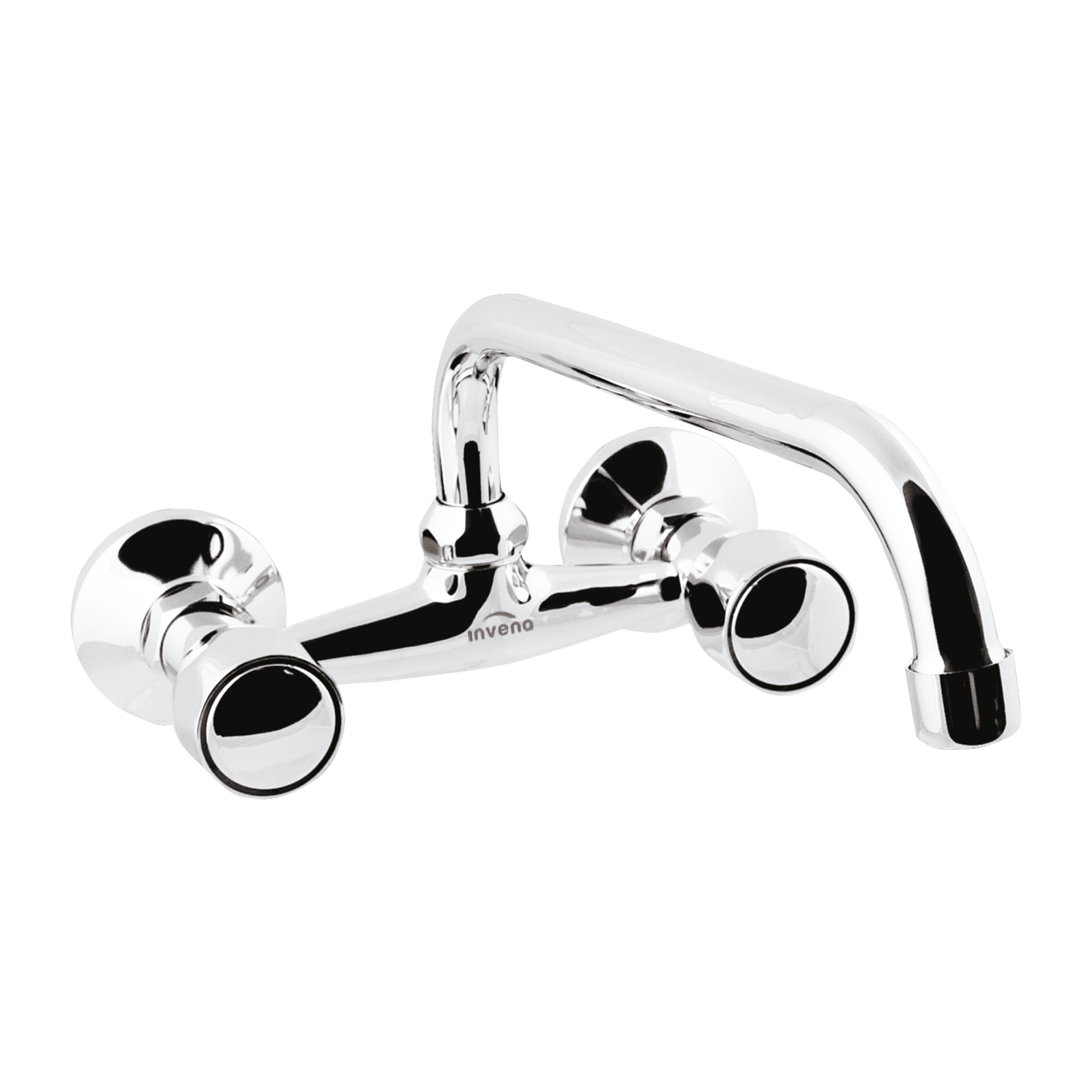 Bateria Kuchenna Ścienna z Wylewką Typu „U” 160 mm Invena Modena Srebrny