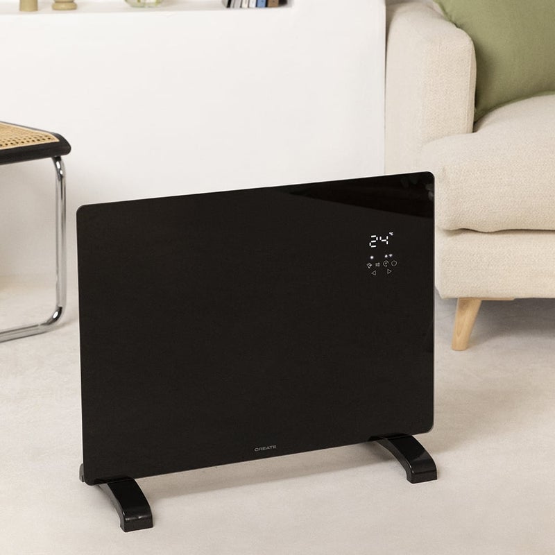 WARM CRYSTAL 1500W - Elektryczny szklany konwektor z Wi-Fi