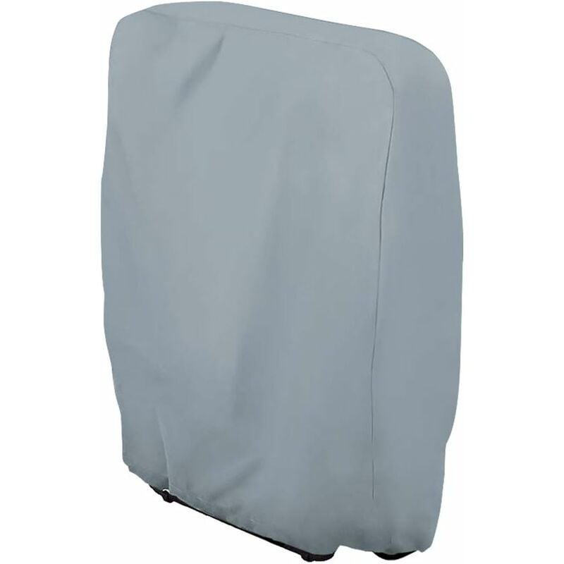 Pokrowiec ochronny na składany leżak, Pokrowiec na leżak ogrodowy Odporny na kurz, Wodoodporny, Odporny na promieniowanie UV, W71×H110cm (Szary)