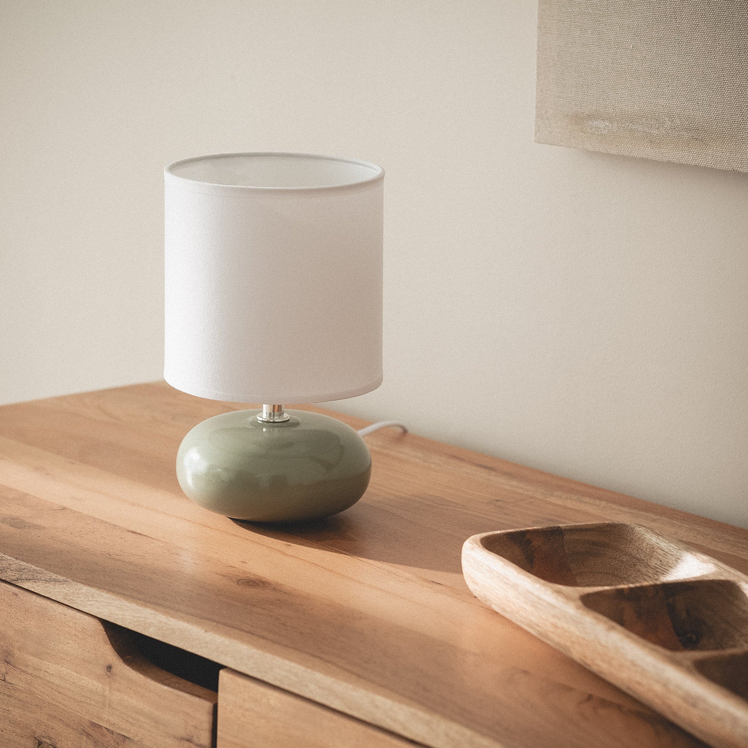 Ledkia Lampada da Tavolo Ceramica Ava Verde Celadon - 7