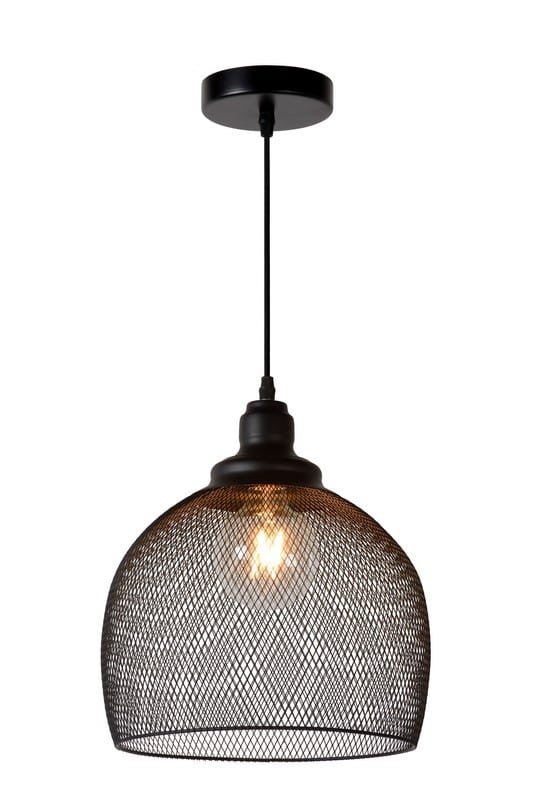 Lampa sufitowa wisząca Mesh czarna 1xE27x60W wym: 162 x 28 x 28 cm metal Lucide