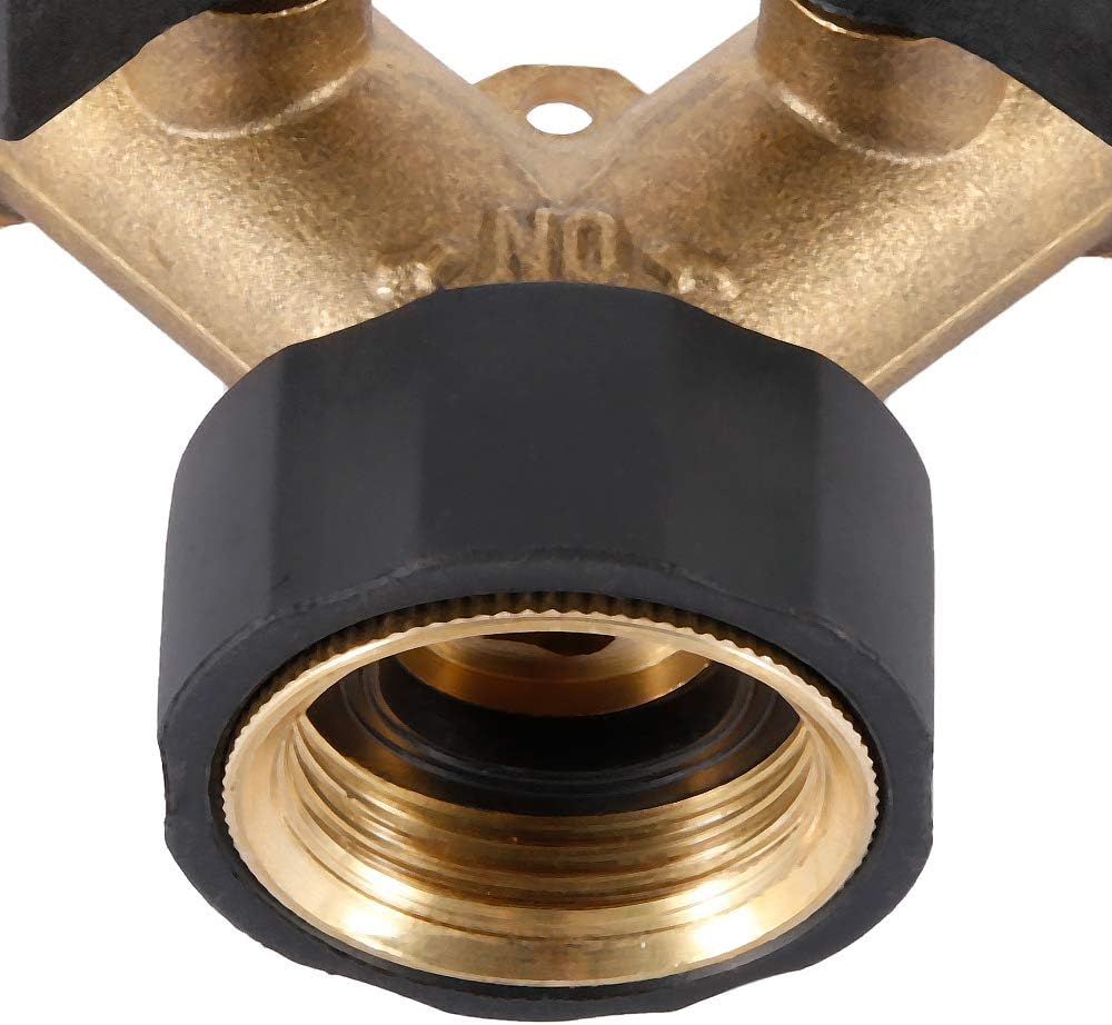Robinet Double Machine à Laver, Répartiteur Raccord en Y 2 Voies pour Tuyaux d'Alimentation 3/4