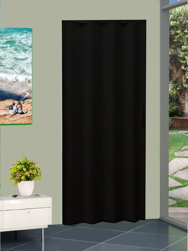 LANZI STIL Porta sanfonada Jolly (94 X 220 H – PRETO) pronta para instalação - também ajustável no local
