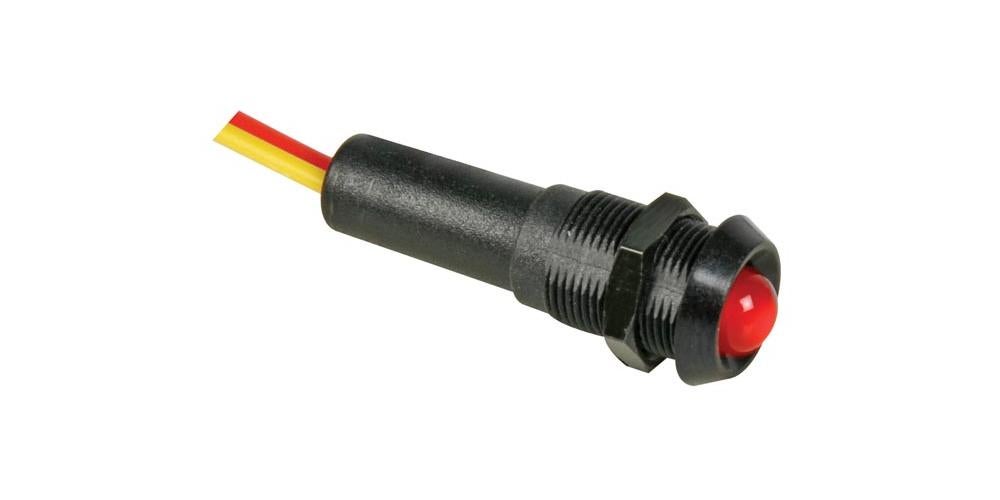 Seder VOYANT LED ROUGE 12V - BOITIER NOIR | Bricoman