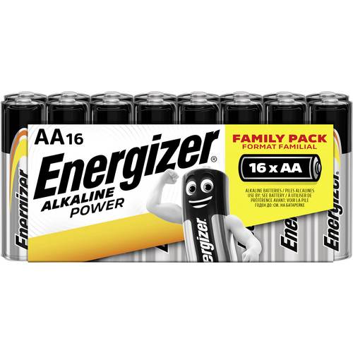 Pile LR6 (AA) alcaline(s) Energizer E300173000 Power LR06 1.5 V 16 pc(s) - 3
