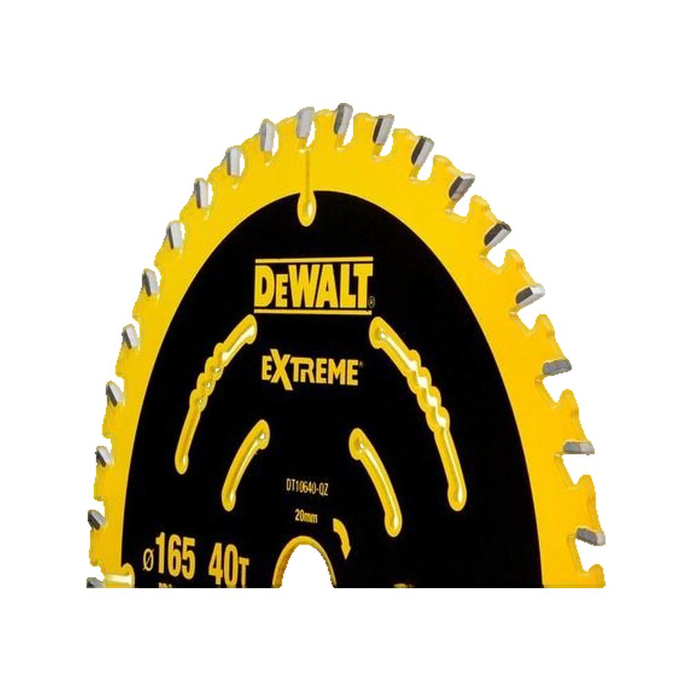 Lame de scie circulaire Ø165 mm alésage 20 mm 40 dents - DEWALT DT10640 - 2