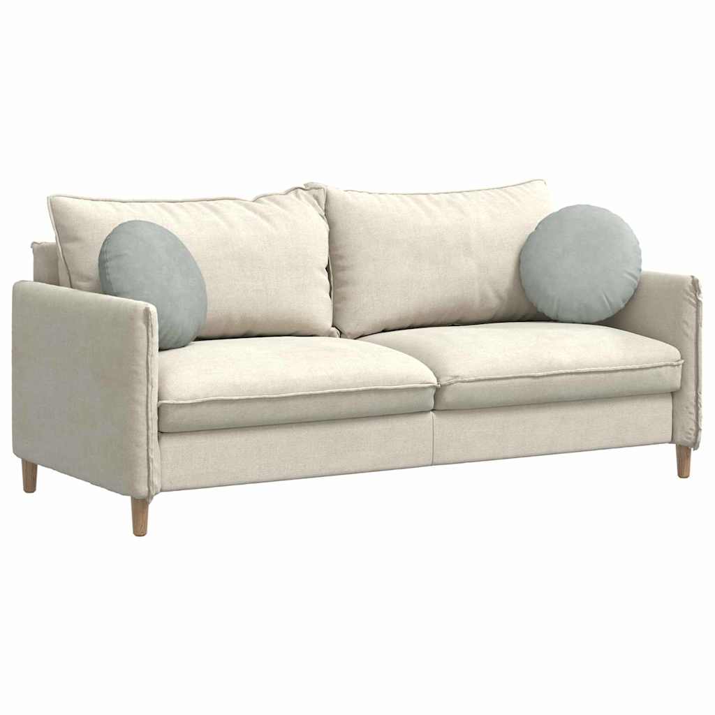 Cojines de asiento, 2 unidades, gris claro, Ø 40 x 13 cm, terciopelo - 3