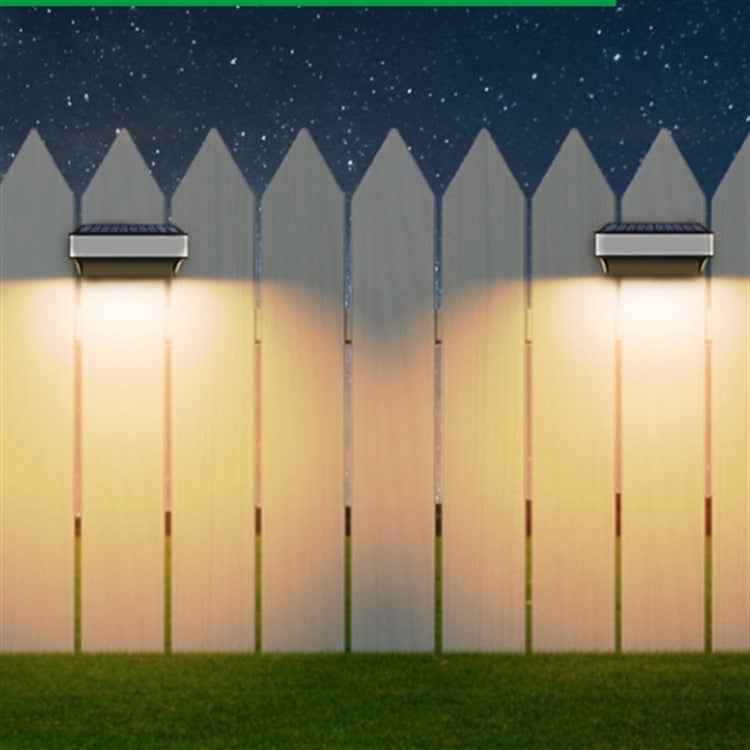 ZONJIE 4 Luci Solari Da Parete Per Esterno – LED A Doppia Lente Con Luce Calda, Impermeabili IP55, Facili Da Installare Per Giardino E Recinzione