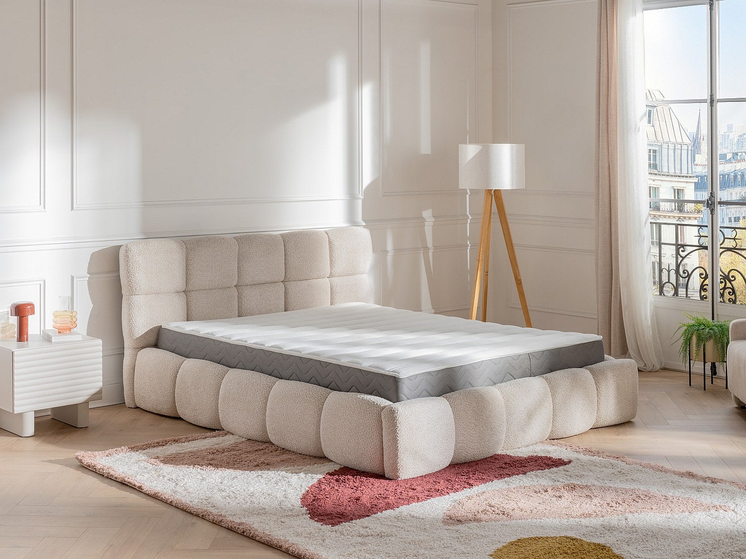 Materac z pianki o wysokiej gęstości + pamięć kształtu + materiał 3D oddychający HEAVEN marki YsméeA - 160 × 200 cm