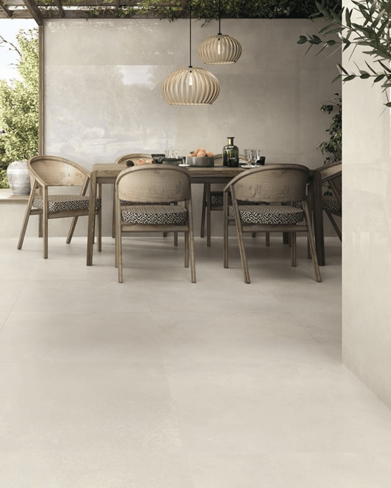 Carrelage Sol Intérieur et Extérieur 120x120 cm - Effet Pierre Beige ...