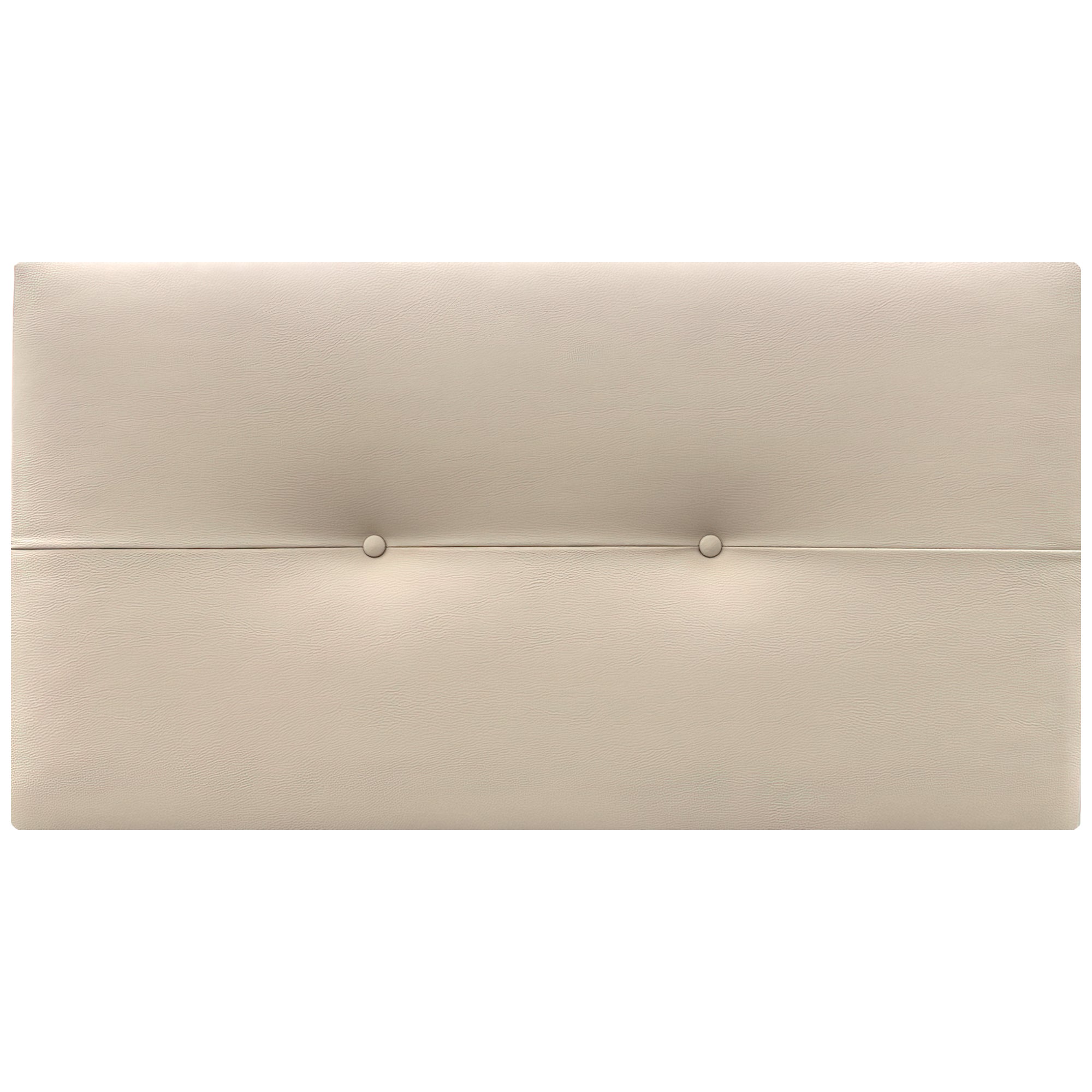 DHOME Cabecero de Polipiel con Botones 90x50cm Camas 80/90 - Beige - 3