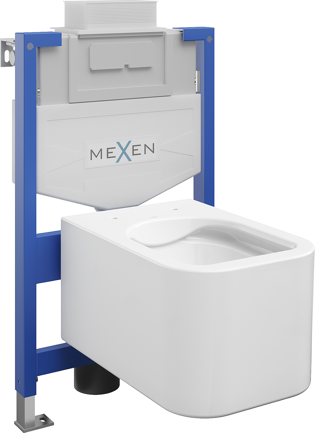 Mexen zestaw podtynkowy WC stelaż Fenix XS-U z miską WC Elis, biały połysk - 6853391XX00
