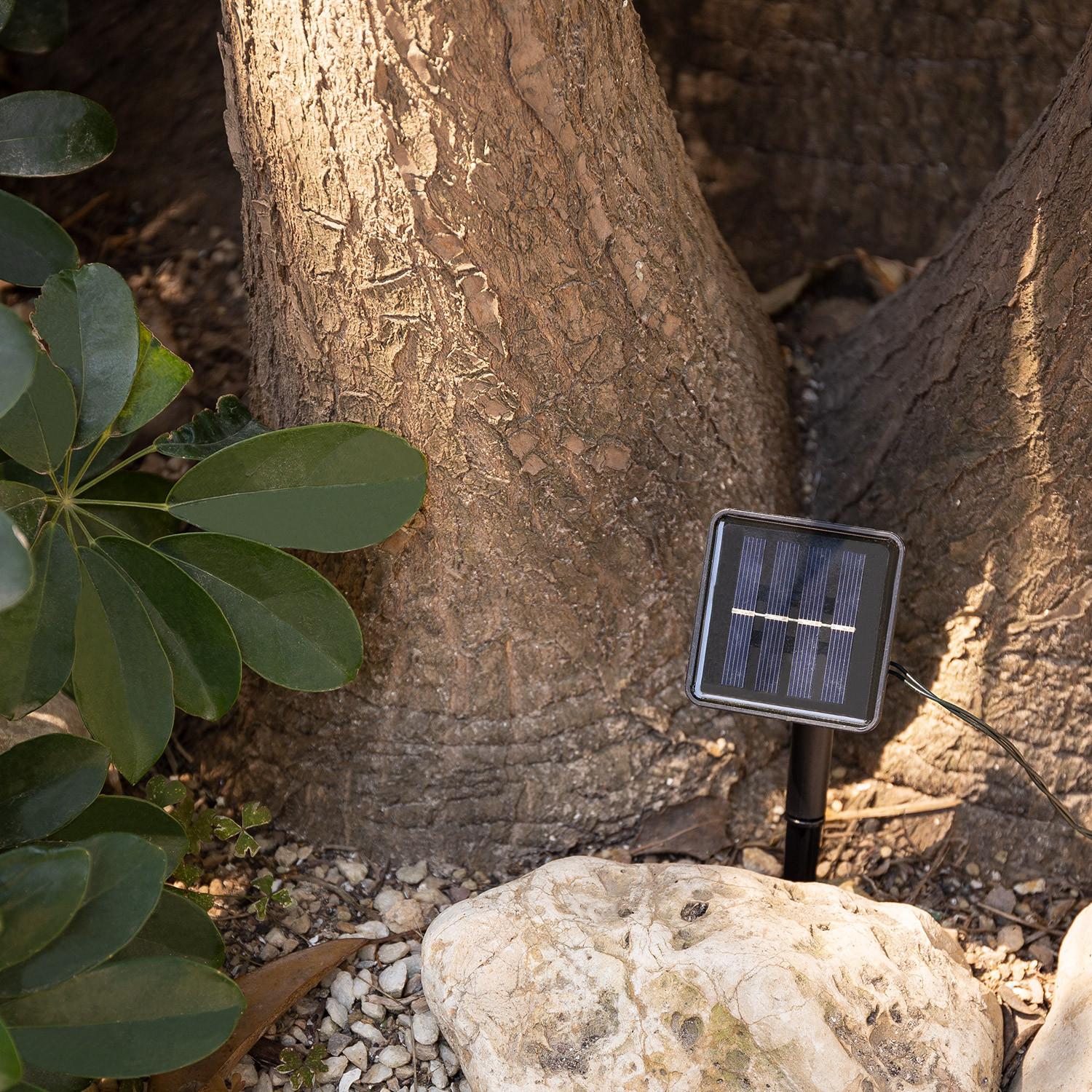 Guirlande Lumineuse Solaire À 60 Led, Boule De Cristal Guirlande