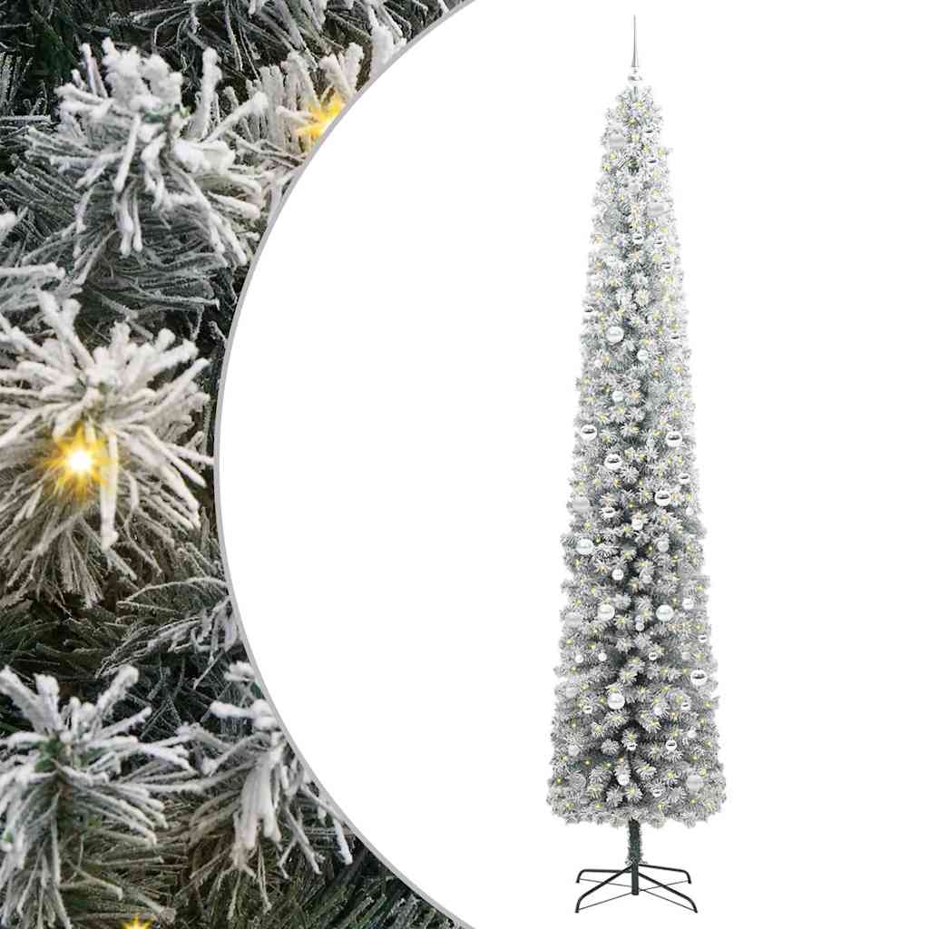 Sztuczna choinka z podstawą Zielony 300 cm PVC, stal i plastik