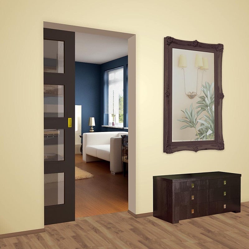 Poignée cuvette rectangulaire - 32 x 75 mm - métal or - 2