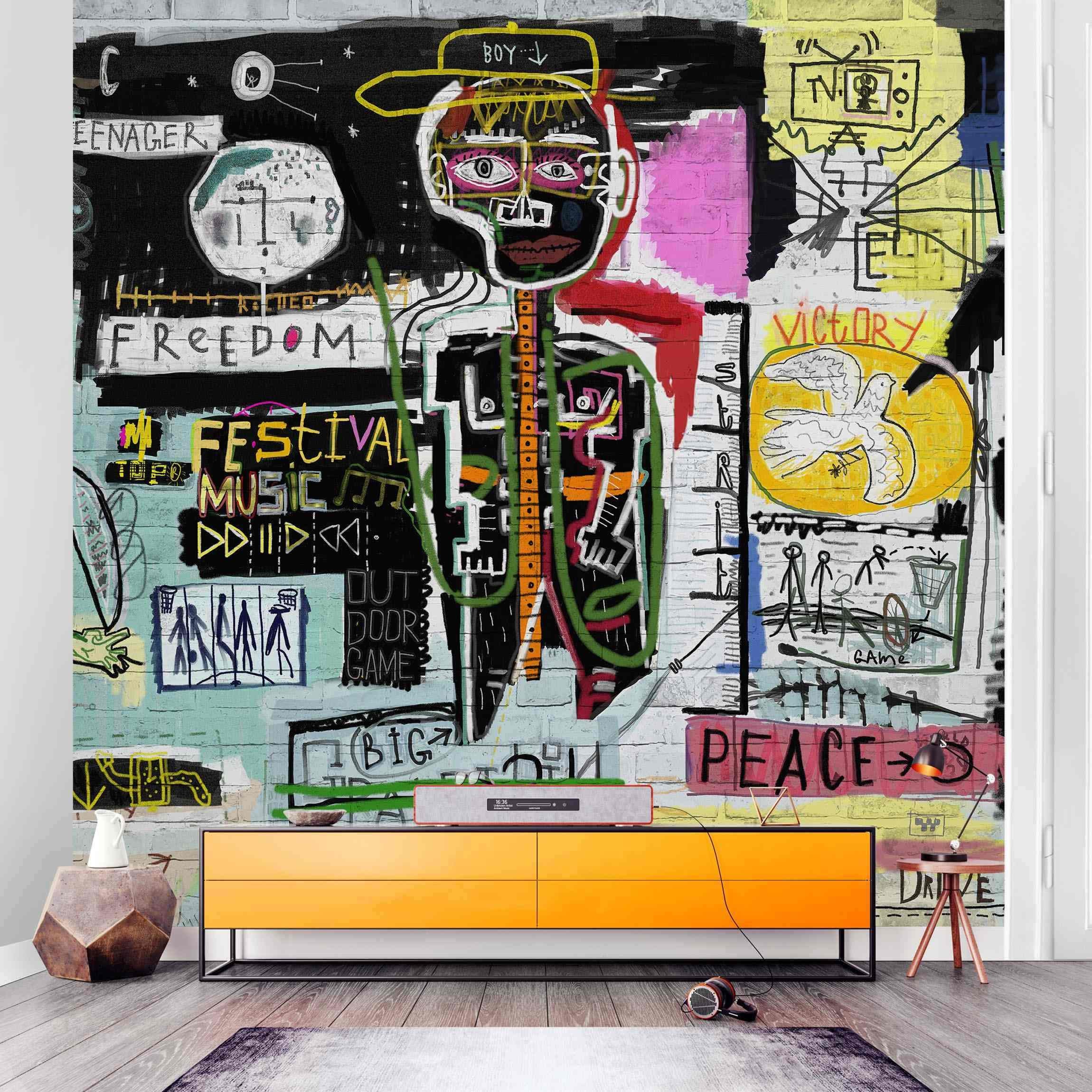 Pop Street Lovers Tableau Décoratif Black Panther Marvel - Aquarelle