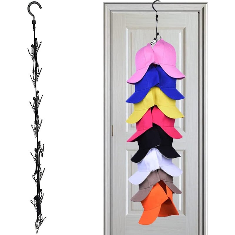 Wieszak na czapki, organizer ścienny na czapki, przechowywanie czapek baseballowych, wieszak na kapelusze, odpowiedni do czapek i szalików