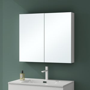 Armoire De Toilette 80 Cm Avec Miroir - almoire